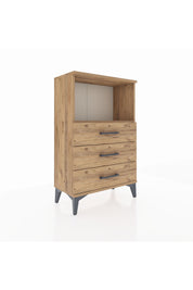 Arges Komodin Tek Raflı 3 Çekmeceli 60x30x96 - S14M005V9A