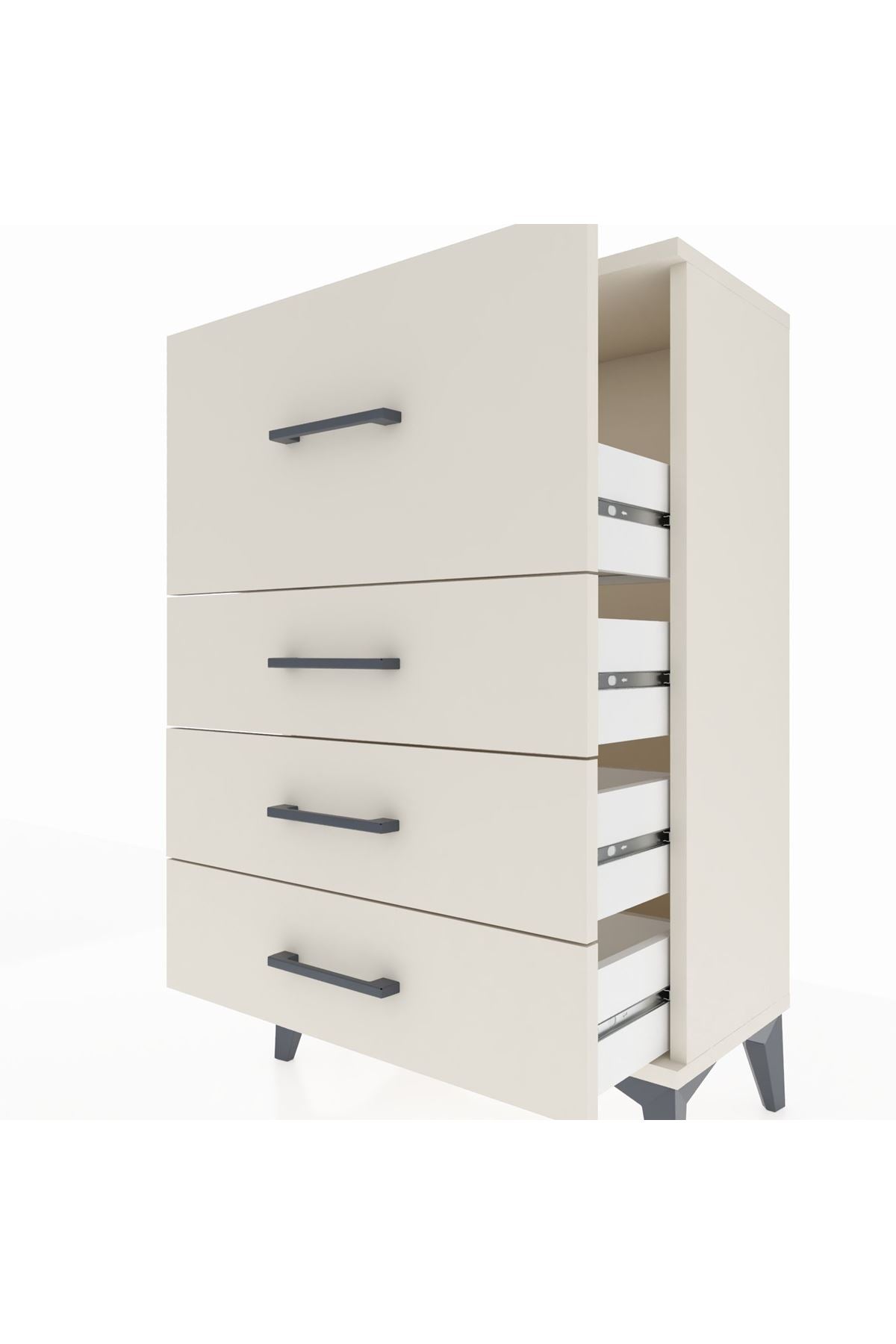 Arges Komodin 4 Çekmeceli 60x30x96 - S14M006V1A