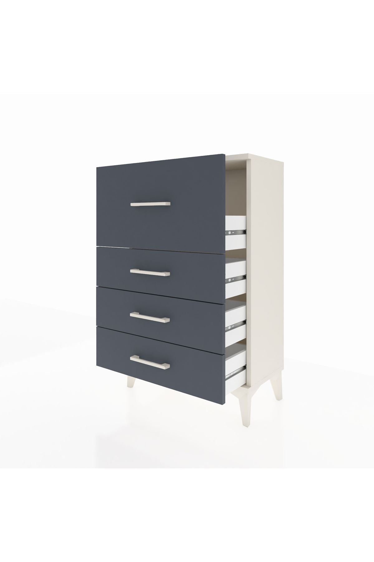 Arges Komodin 4 Çekmeceli 60x30x96 - S14M006V2A