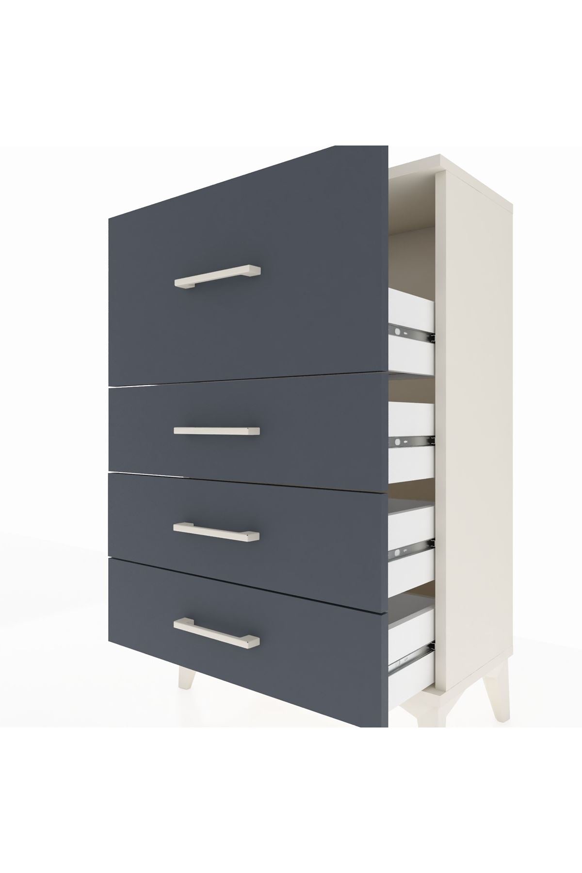 Arges Komodin 4 Çekmeceli 60x30x96 - S14M006V2A