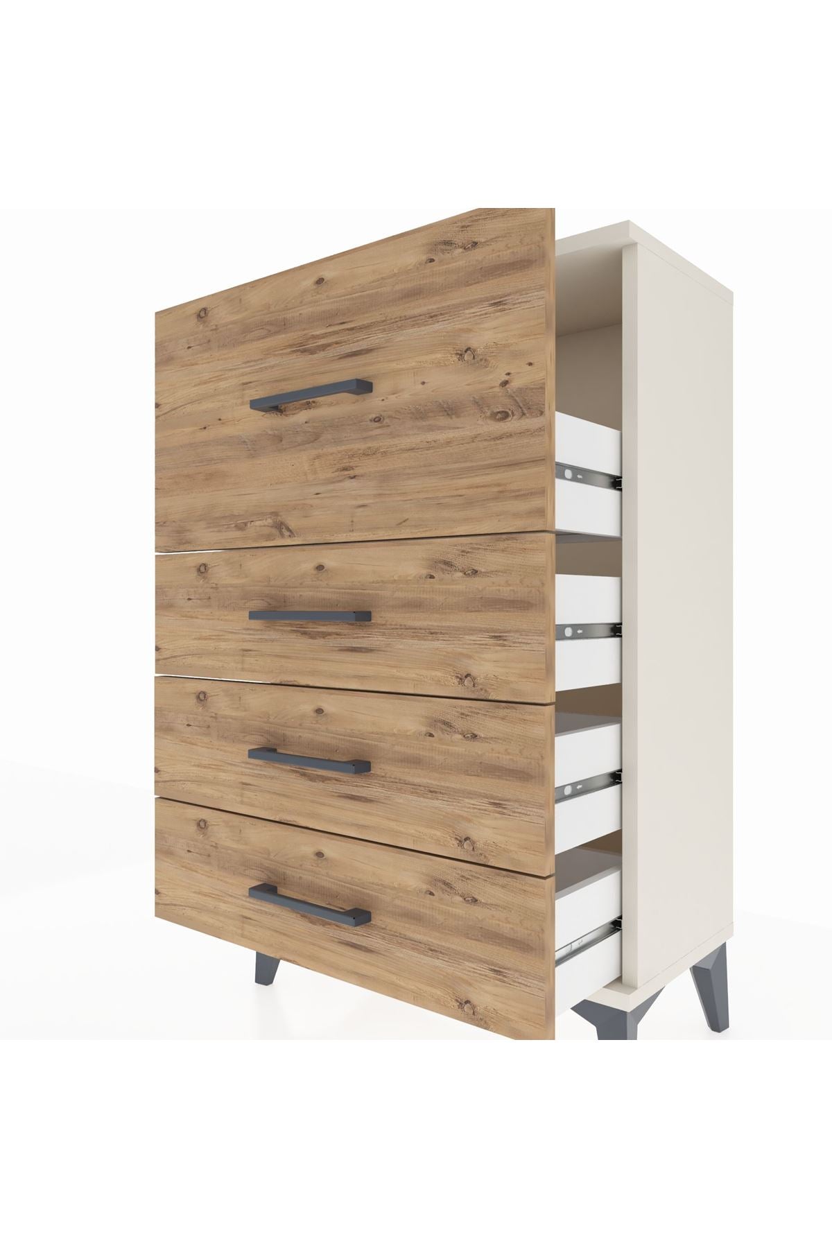Arges Komodin 4 Çekmeceli 60x30x96 - S14M006V3A