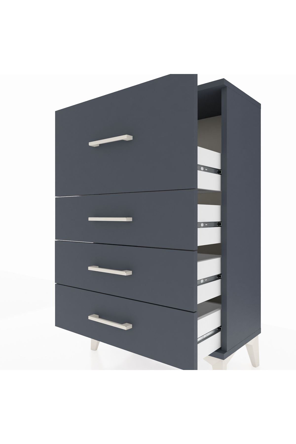 Arges Komodin 4 Çekmeceli 60x30x96 - S14M006V5A
