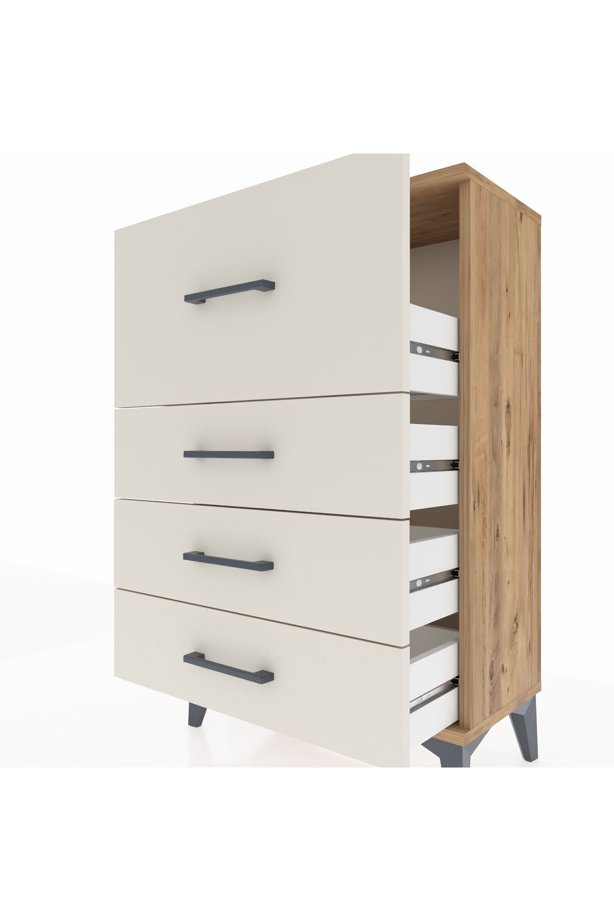Arges Komodin 4 Çekmeceli 60x30x96 - S14M006V7A