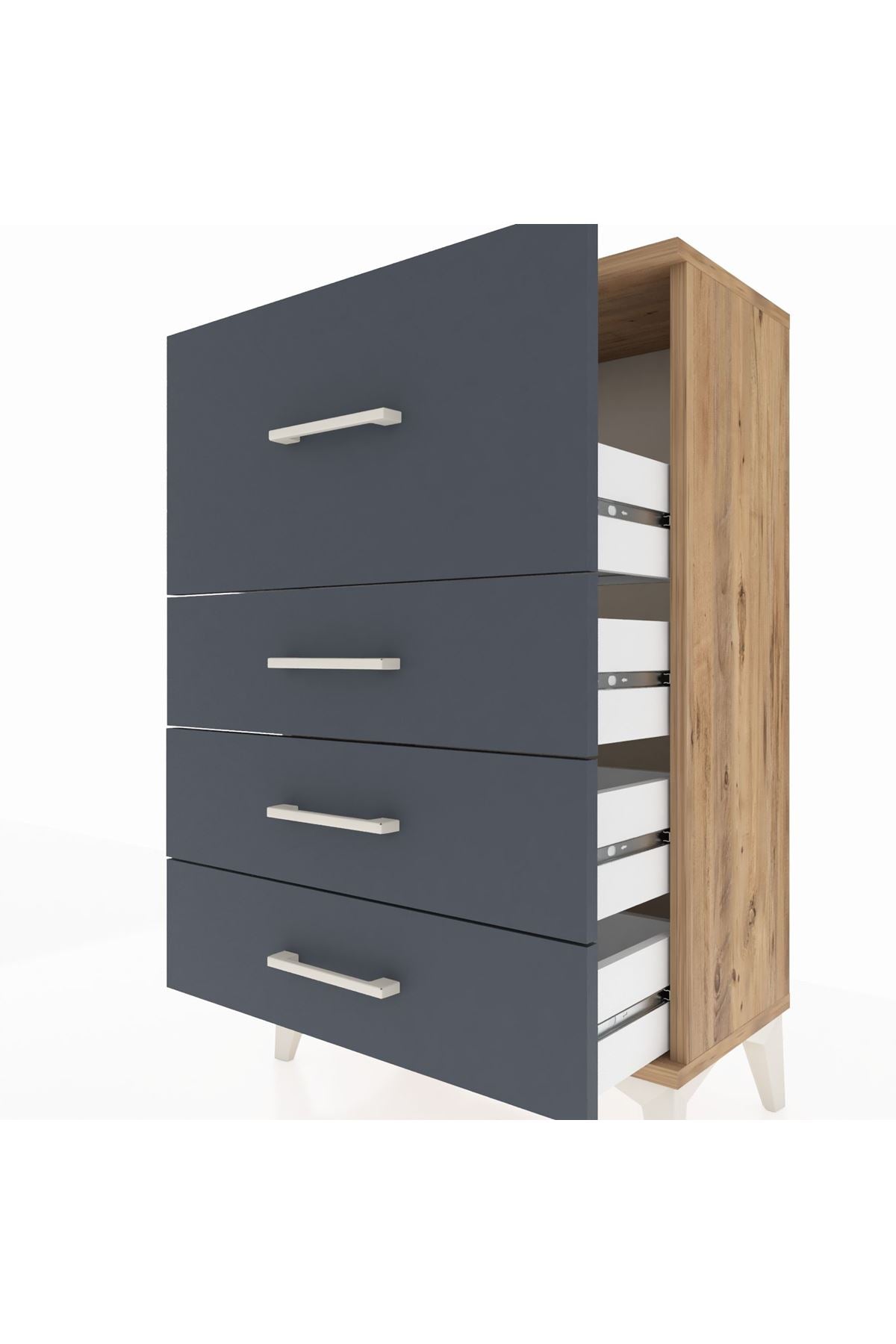 Arges Komodin 4 Çekmeceli 60x30x96 - S14M006V8A