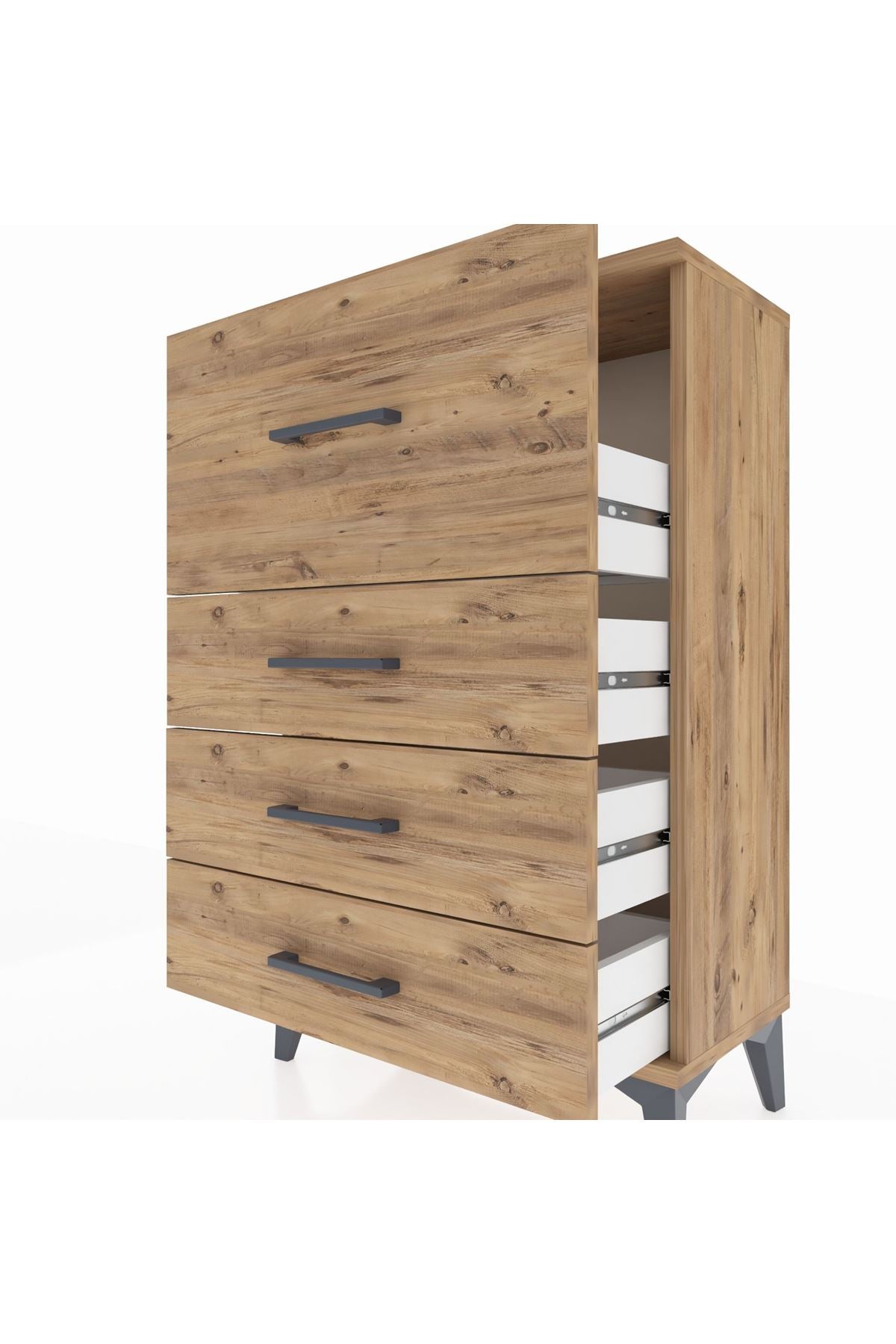 Arges Komodin 4 Çekmeceli 60x30x96 - S14M006V9A