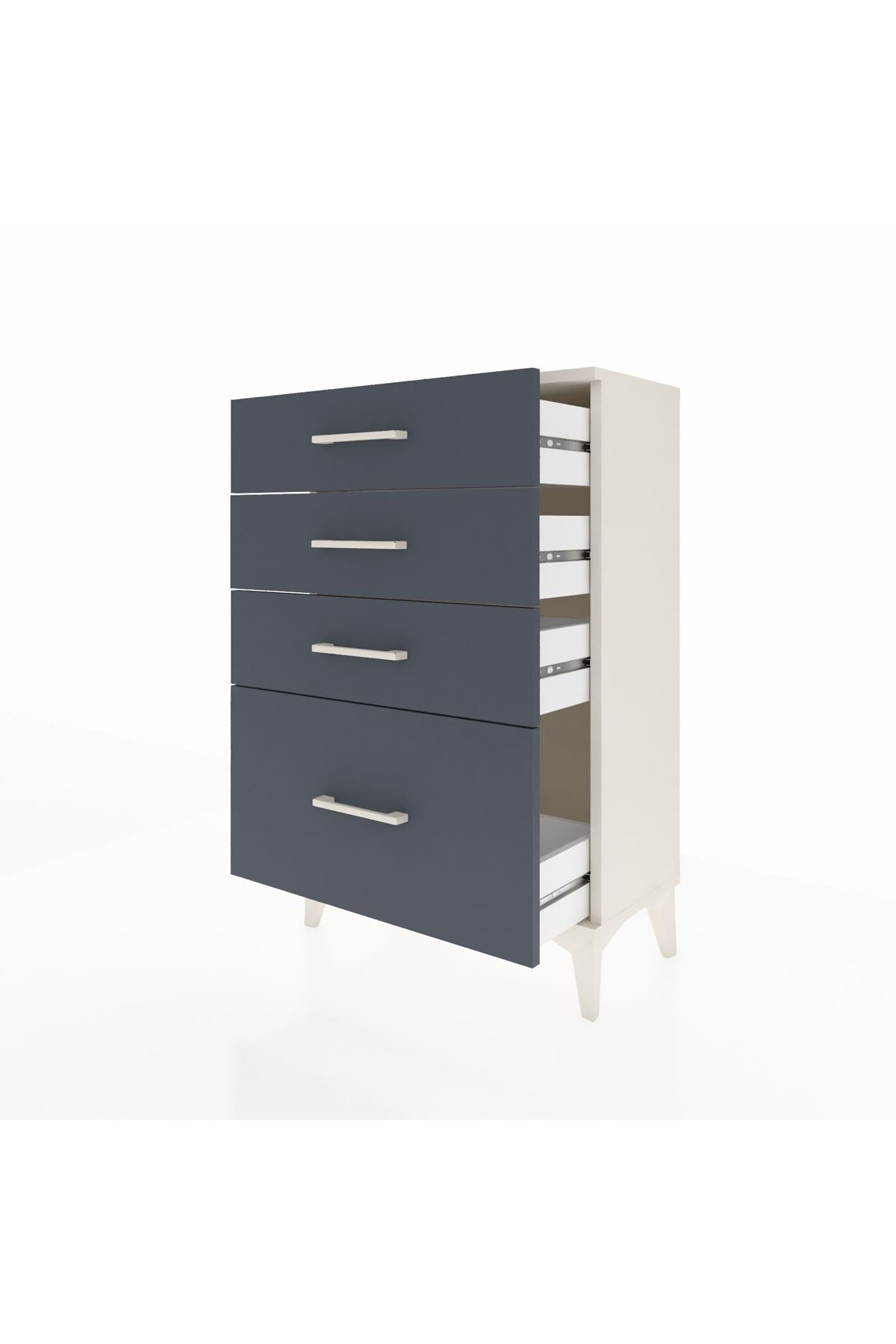 Arges Komodin 4 Çekmeceli 60x30x96 - S14M007V2A