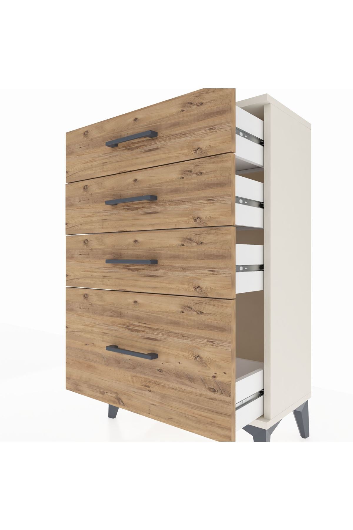 Arges Komodin 4 Çekmeceli 60x30x96 - S14M007V3A
