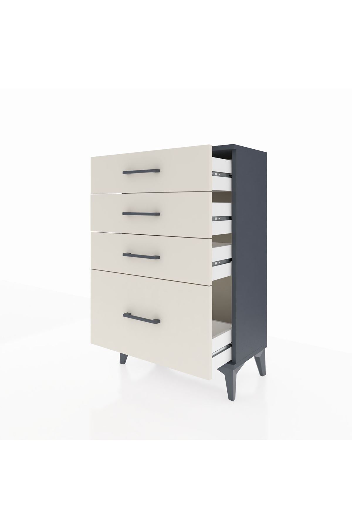Arges Komodin 4 Çekmeceli 60x30x96 - S14M007V4A