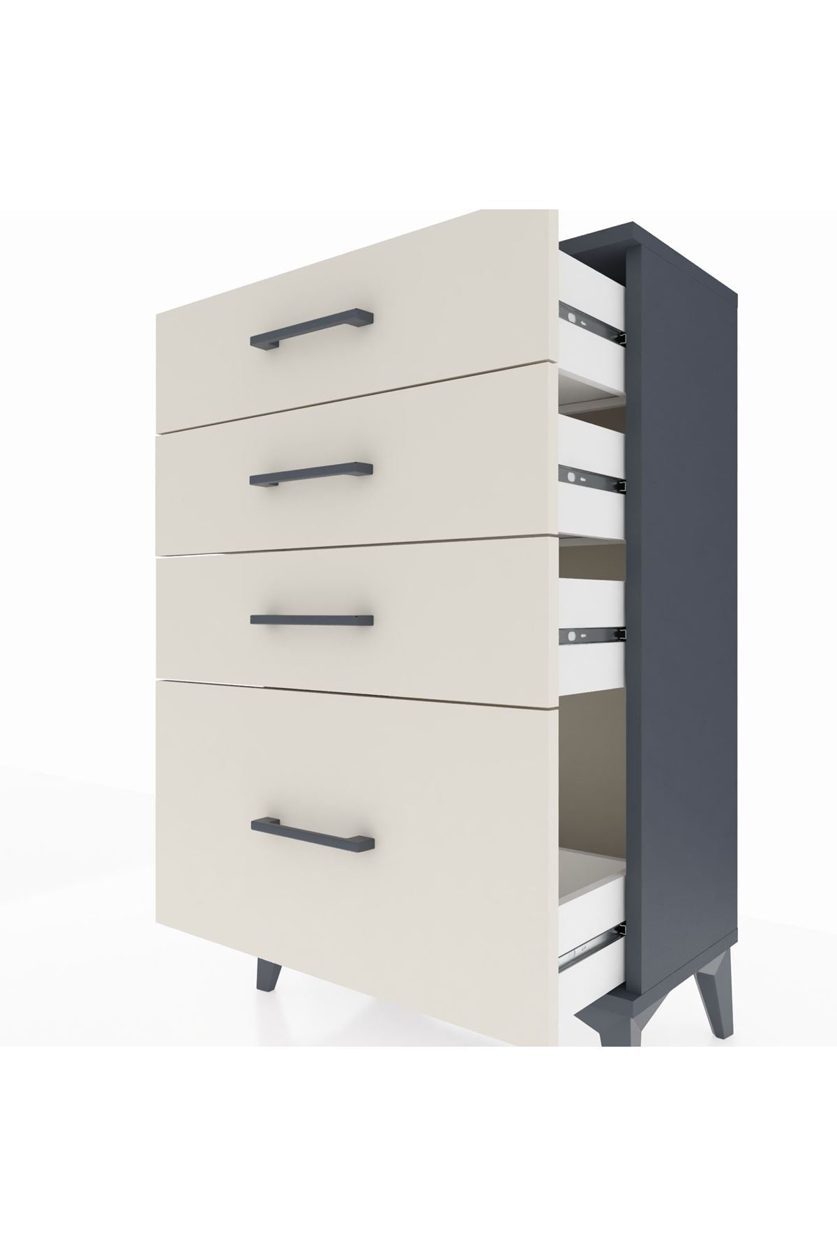 Arges Komodin 4 Çekmeceli 60x30x96 - S14M007V4A