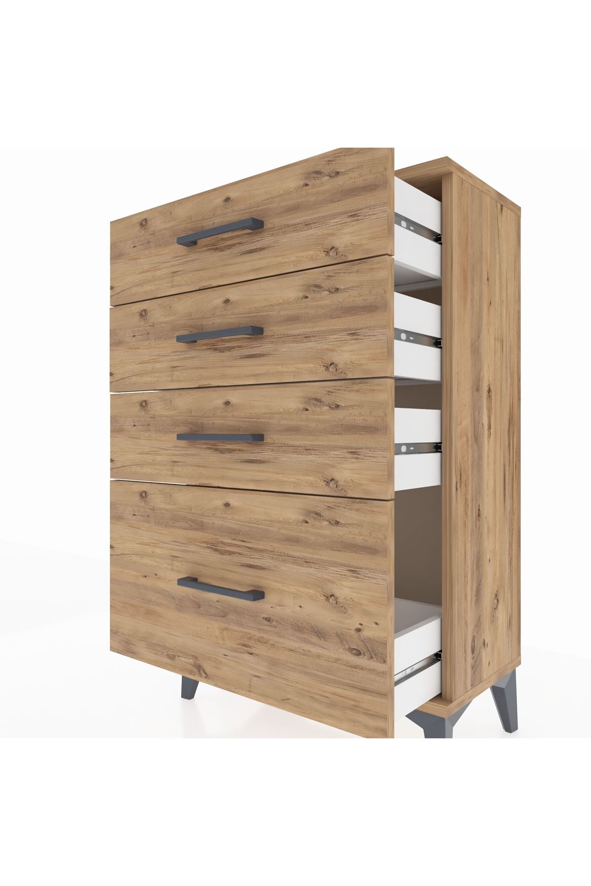 Arges Komodin 4 Çekmeceli 60x30x96 - S14M007V9A