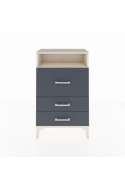 Arges Komodin Tek Raflı 3 Çekmeceli 60x30x96 - S14M009V2A