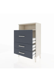 Arges Komodin Tek Raflı 3 Çekmeceli 60x30x96 - S14M009V2A