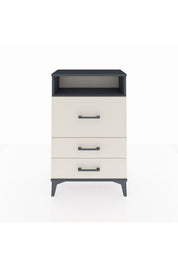 Arges Komodin Tek Raflı 3 Çekmeceli 60x30x96 - S14M009V4A