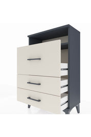Arges Komodin Tek Raflı 3 Çekmeceli 60x30x96 - S14M009V4A