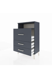 Arges Komodin Tek Raflı 3 Çekmeceli 60x30x96 - S14M009V5A