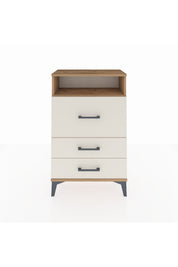 Arges Komodin Tek Raflı 3 Çekmeceli 60x30x96 - S14M009V7A