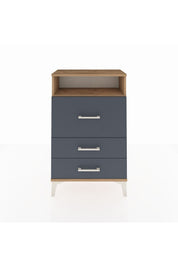 Arges Komodin Tek Raflı 3 Çekmeceli 60x30x96 - S14M009V8A