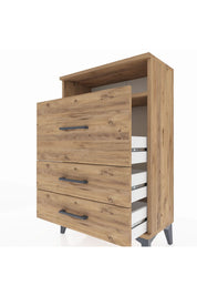 Arges Komodin Tek Raflı 3 Çekmeceli 60x30x96 - S14M009V9A