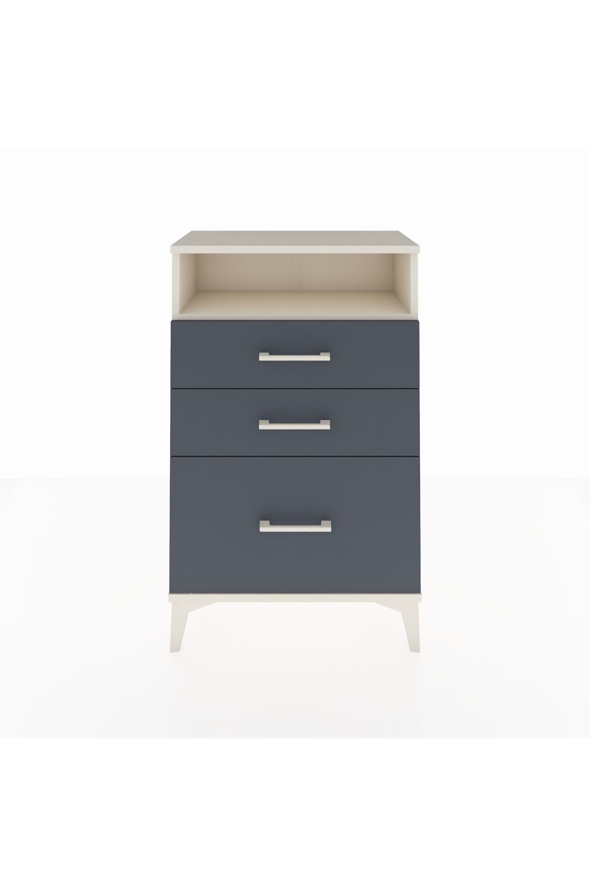 Arges Komodin Tek Raflı 3 Çekmeceli 60x30x96 - S14M010V2A