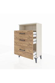 Arges Komodin Tek Raflı 3 Çekmeceli 60x30x96 - S14M010V3A