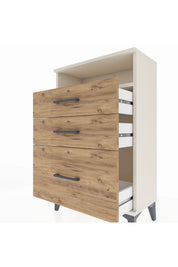 Arges Komodin Tek Raflı 3 Çekmeceli 60x30x96 - S14M010V3A