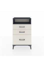 Arges Komodin Tek Raflı 3 Çekmeceli 60x30x96 - S14M010V4A