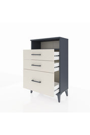 Arges Komodin Tek Raflı 3 Çekmeceli 60x30x96 - S14M010V4A
