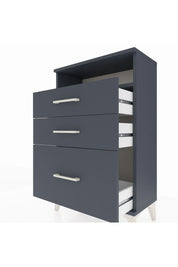 Arges Komodin Tek Raflı 3 Çekmeceli 60x30x96 - S14M010V5A