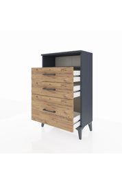 Arges Komodin Tek Raflı 3 Çekmeceli 60x30x96 - S14M010V6A