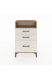 Arges Komodin Tek Raflı 3 Çekmeceli 60x30x96 - S14M010V7A