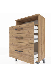 Arges Komodin Tek Raflı 3 Çekmeceli 60x30x96 - S14M010V9A