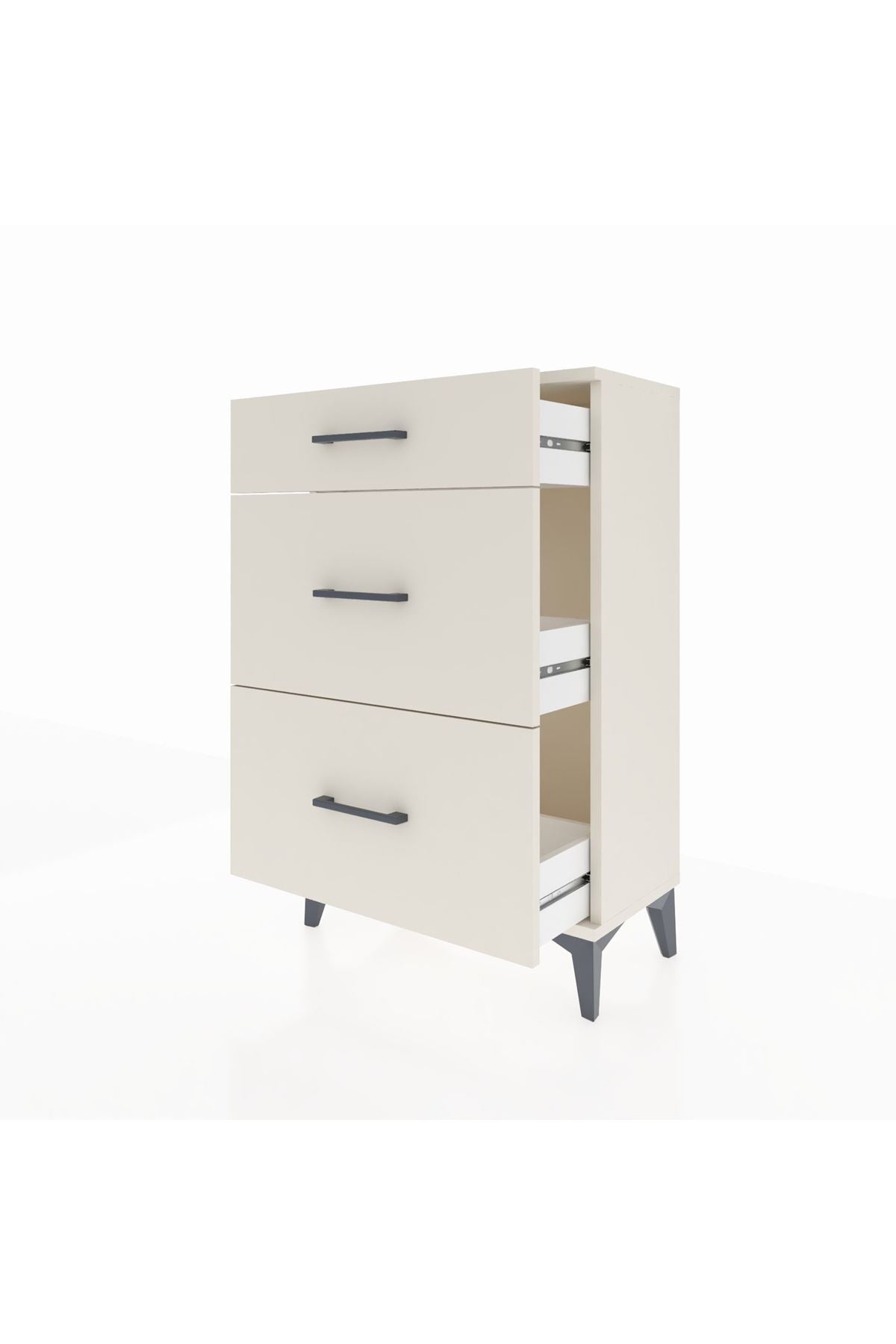 Arges Komodin 3 Çekmeceli 60x30x96 - S14M011V1A