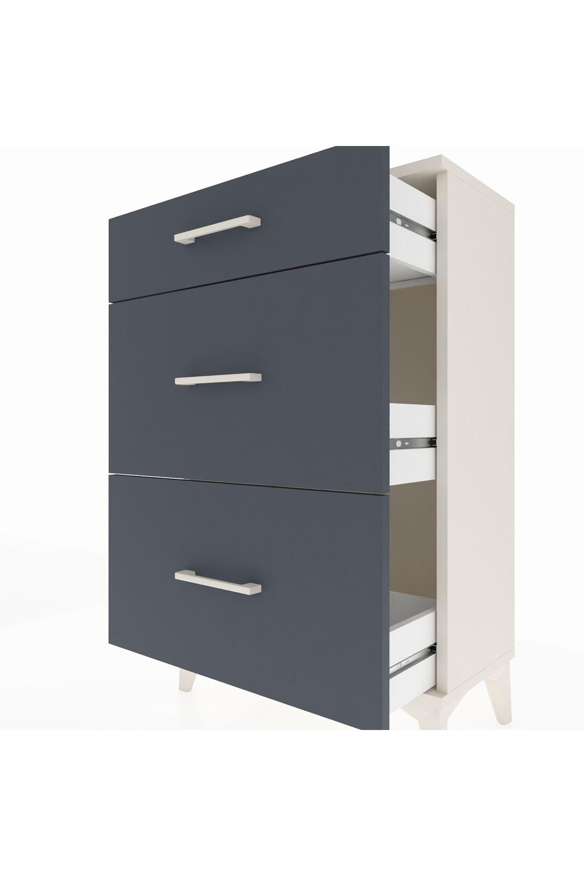 Arges Komodin 3 Çekmeceli 60x30x96 - S14M011V2A