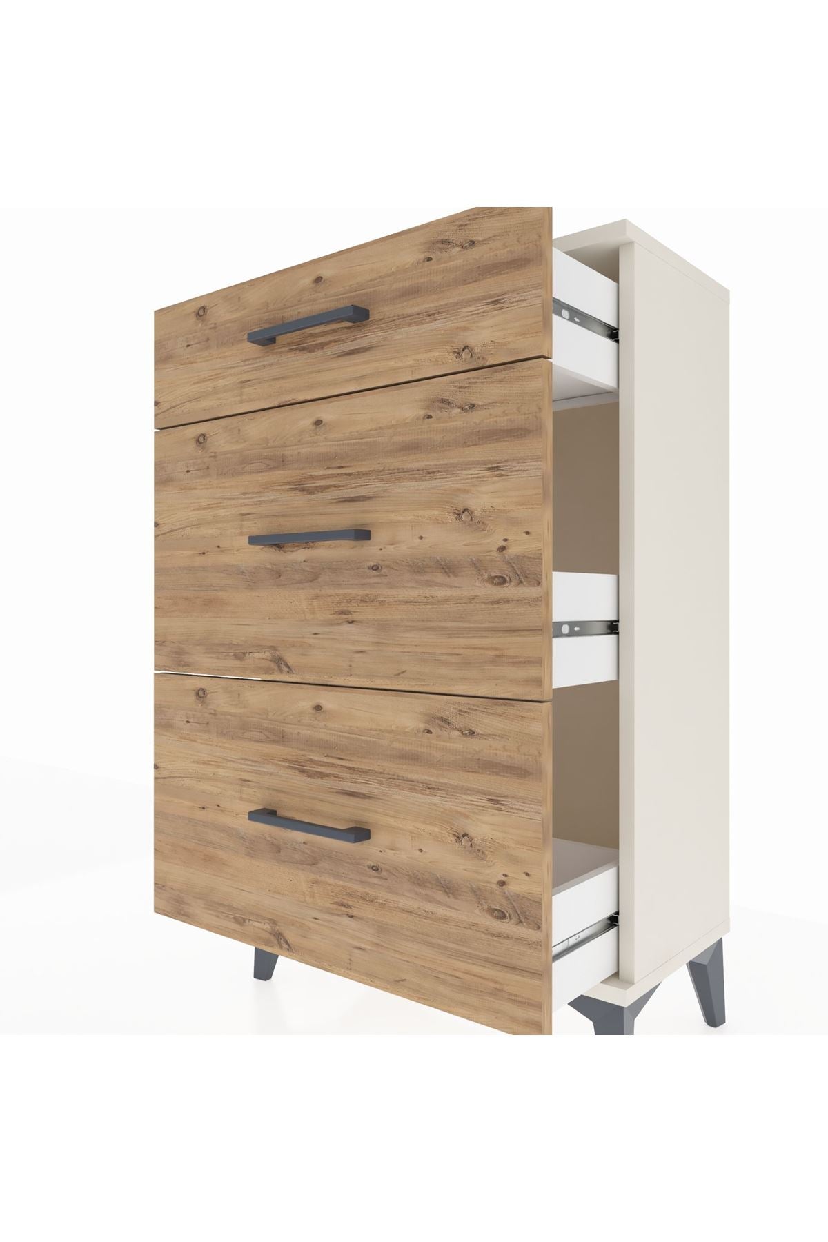 Arges Komodin 3 Çekmeceli 60x30x96 - S14M011V3A
