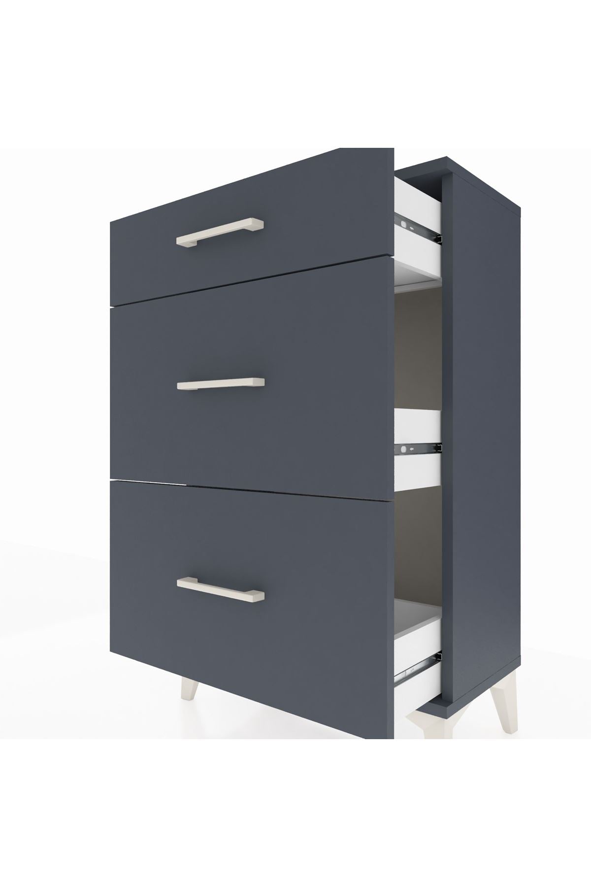 Arges Komodin 3 Çekmeceli 60x30x96 - S14M011V5A