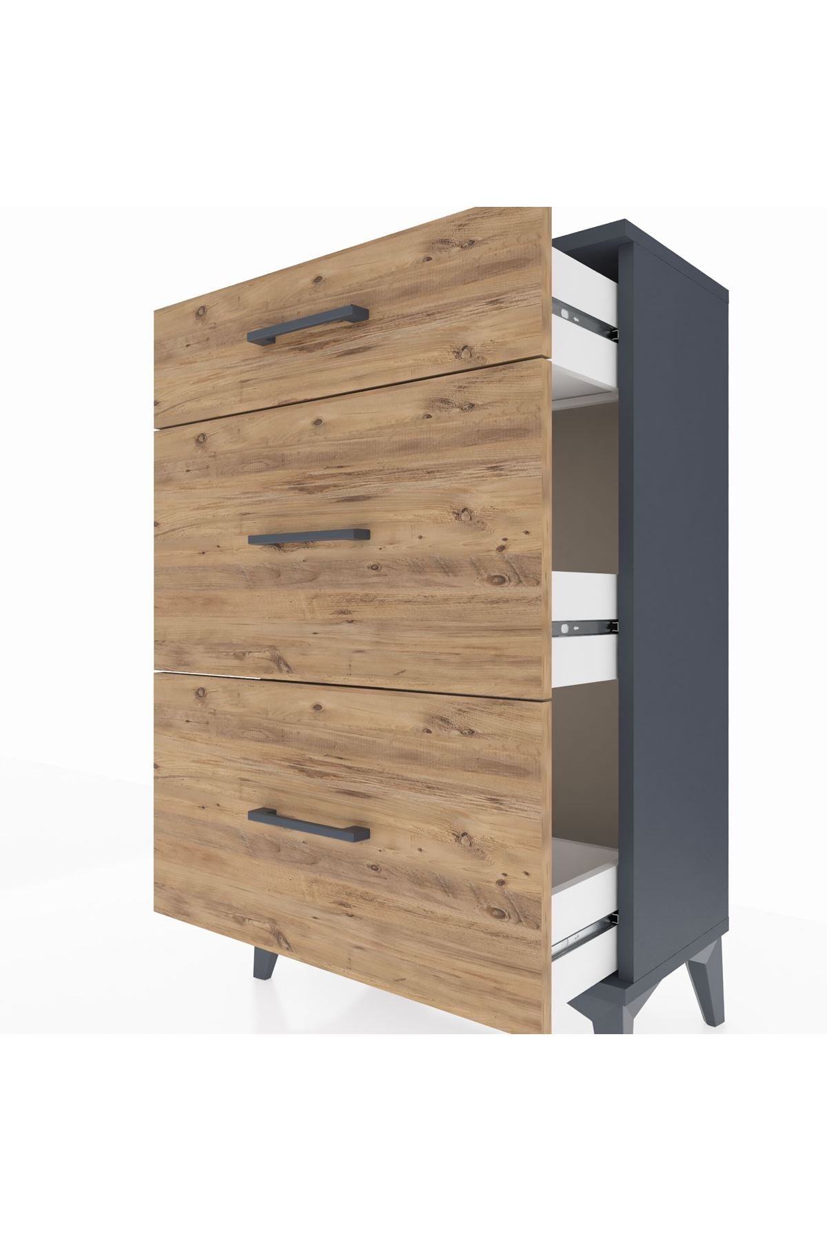 Arges Komodin 3 Çekmeceli 60x30x96 - S14M011V6A