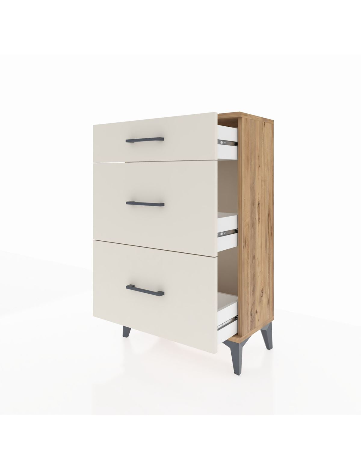 Arges Komodin 3 Çekmeceli 60x30x96 - S14M011V7A