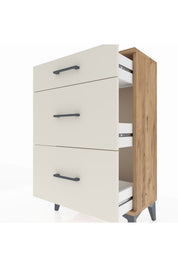 Arges Komodin 3 Çekmeceli 60x30x96 - S14M011V7A