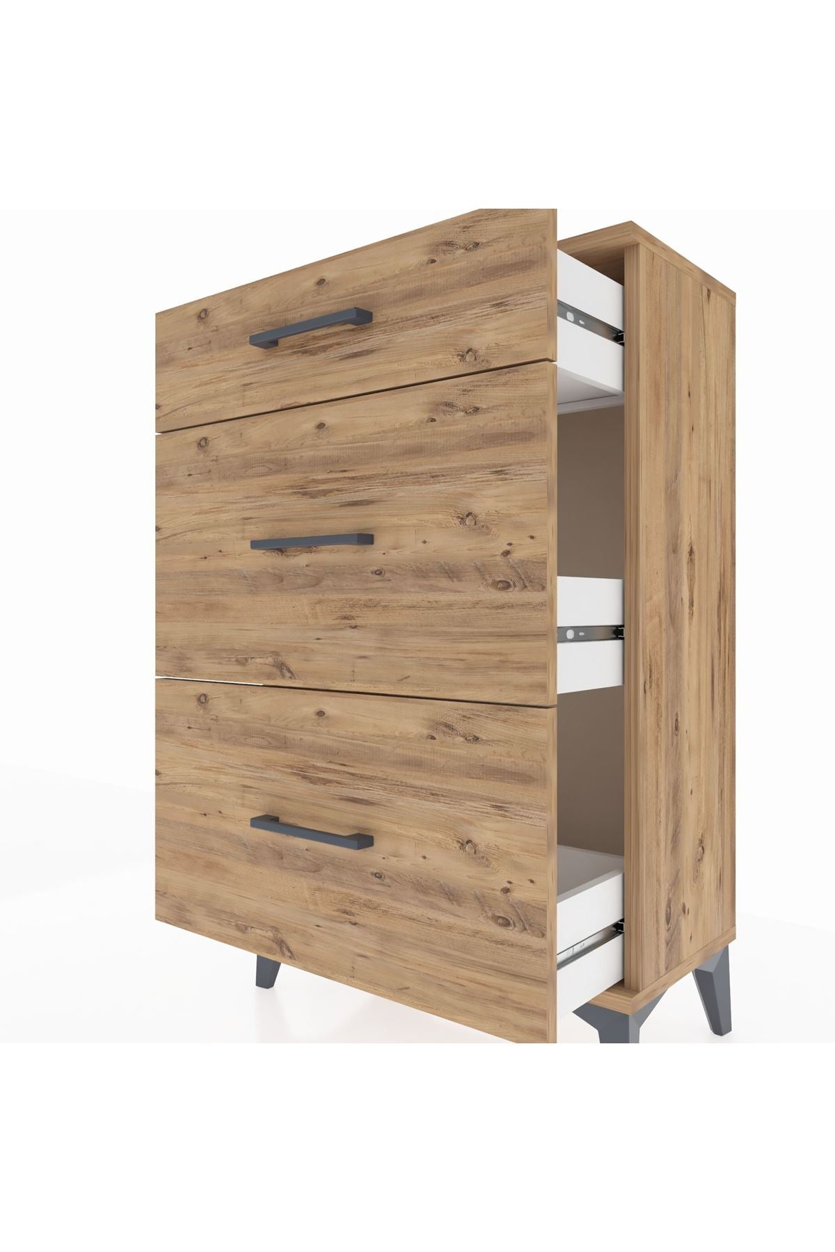 Arges Komodin 3 Çekmeceli 60x30x96 - S14M011V9A