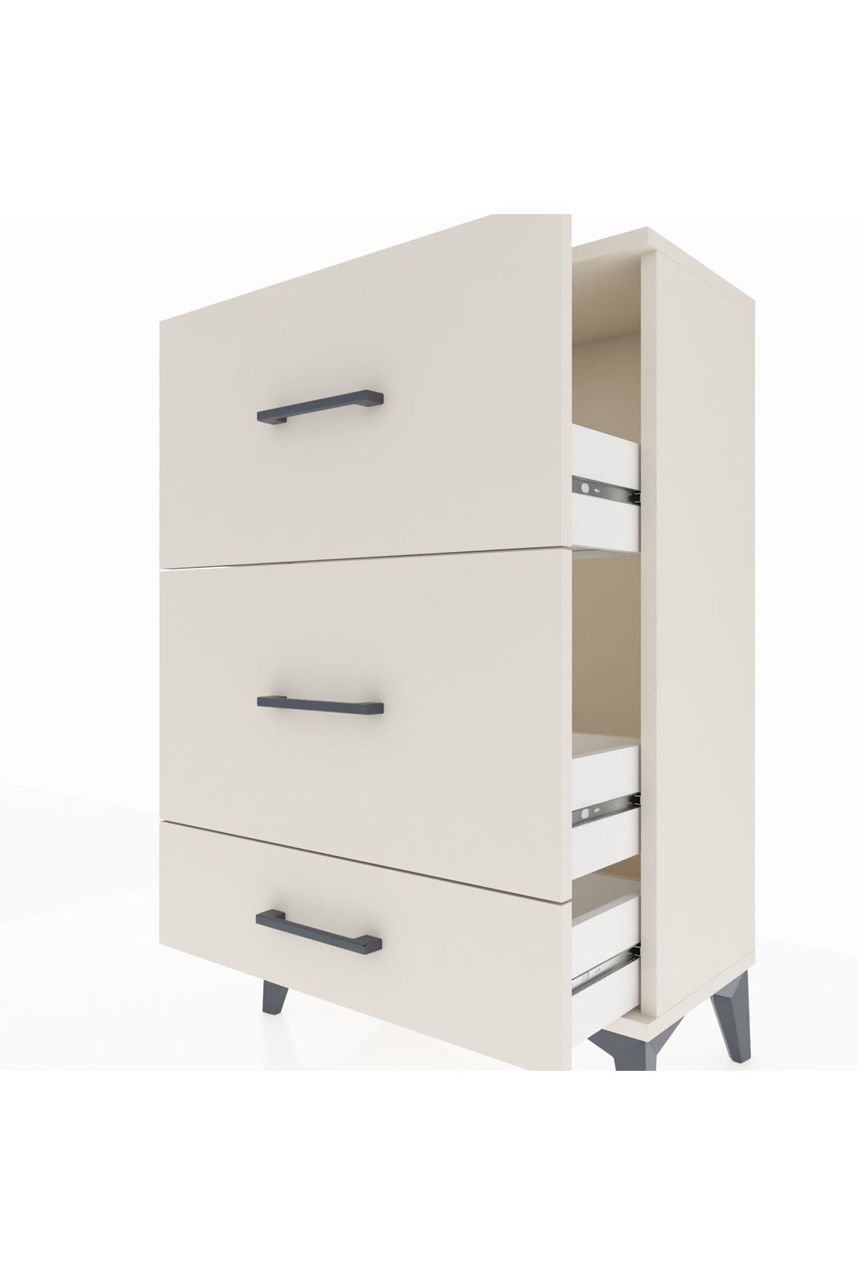 Arges Komodin 3 Çekmeceli 60x30x96 - S14M012V1A