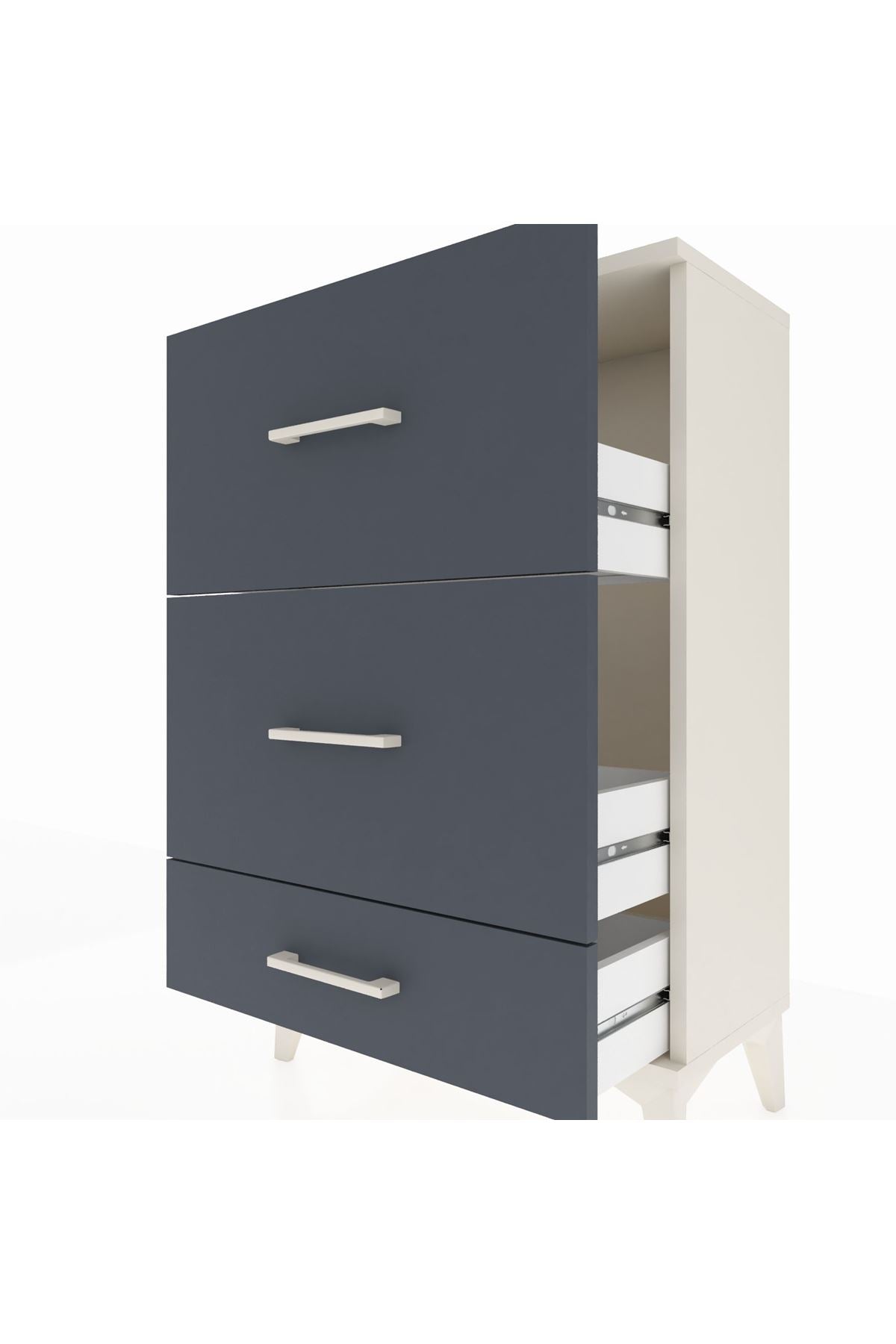 Arges Komodin 3 Çekmeceli 60x30x96 - S14M012V2A