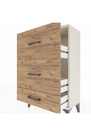 Arges Komodin 3 Çekmeceli 60x30x96 - S14M012V3A