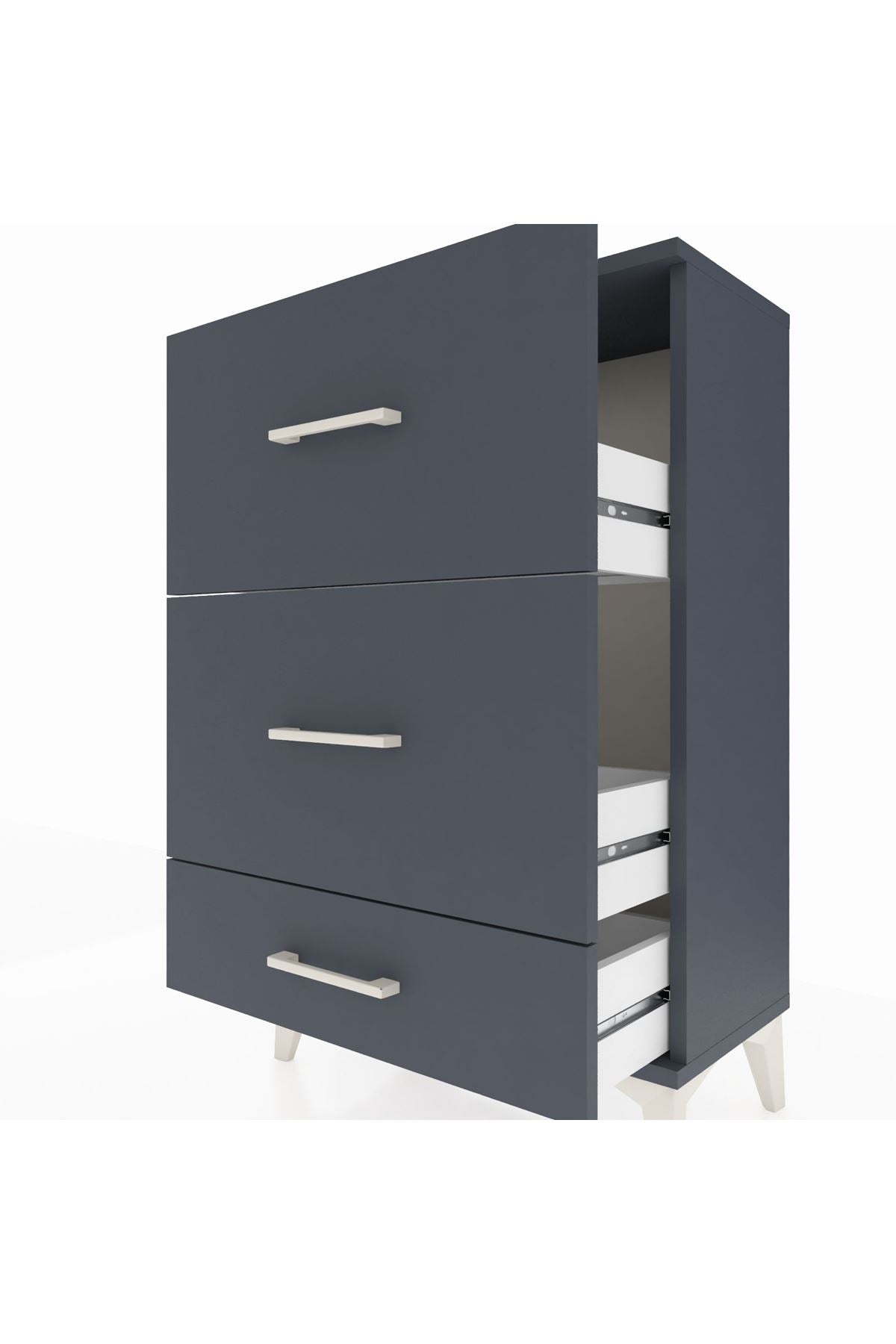 Arges Komodin 3 Çekmeceli 60x30x96 - S14M012V5A