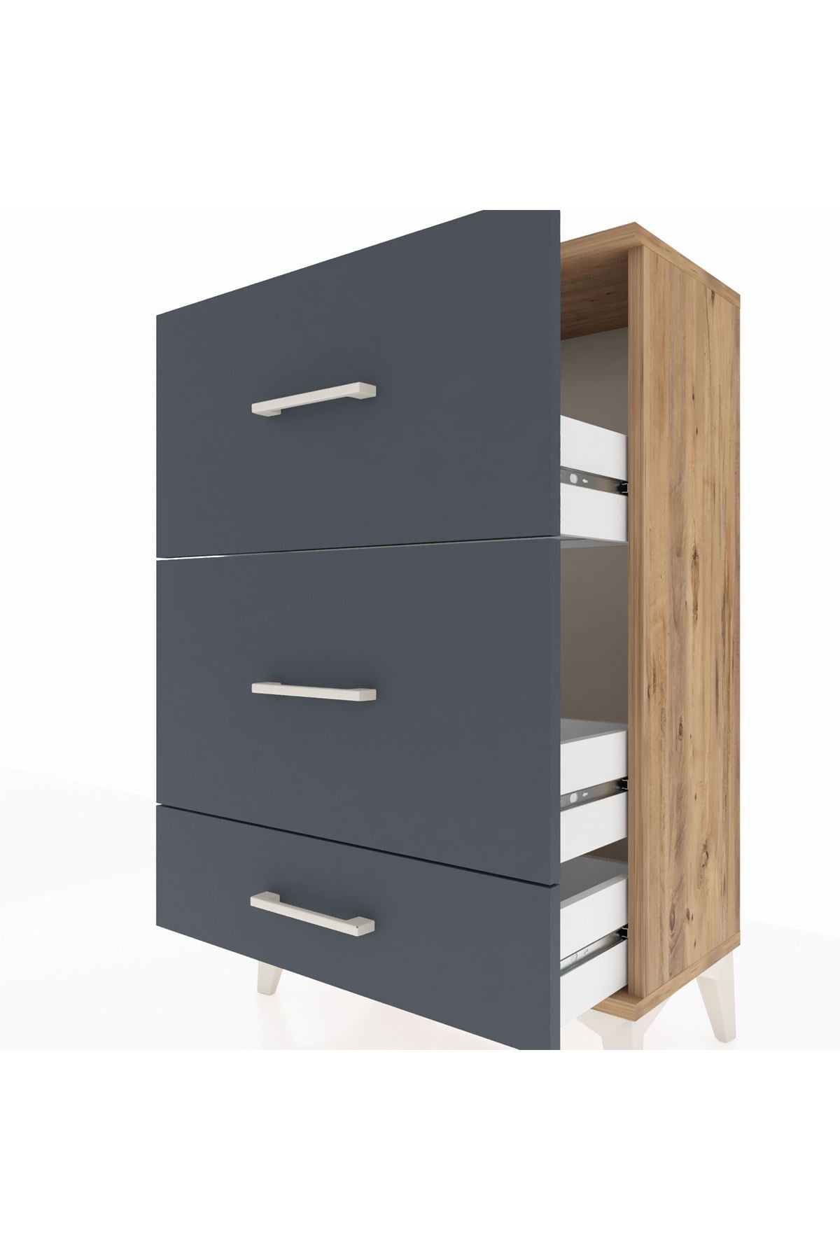 Arges Komodin 3 Çekmeceli 60x30x96 - S14M012V8A