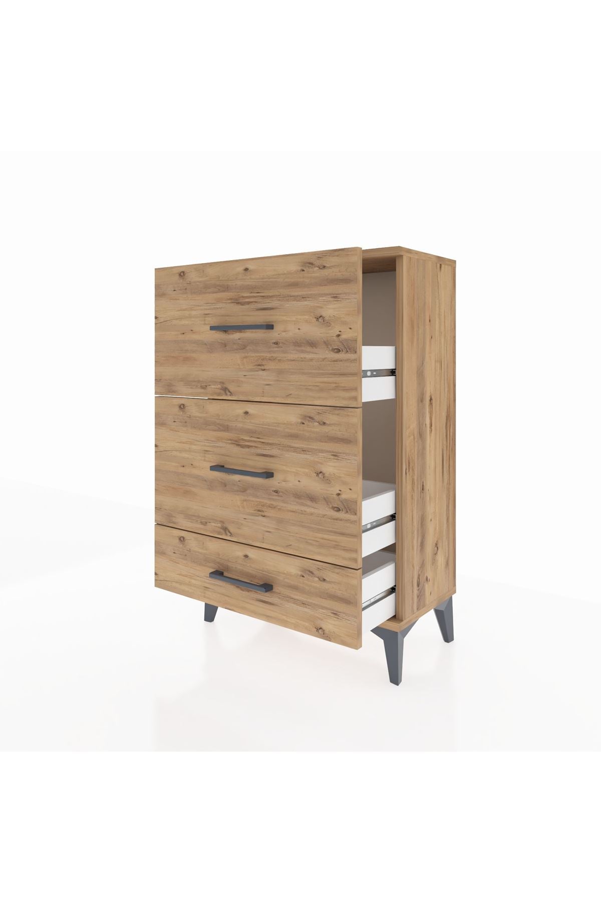 Arges Komodin 3 Çekmeceli 60x30x96 - S14M012V9A