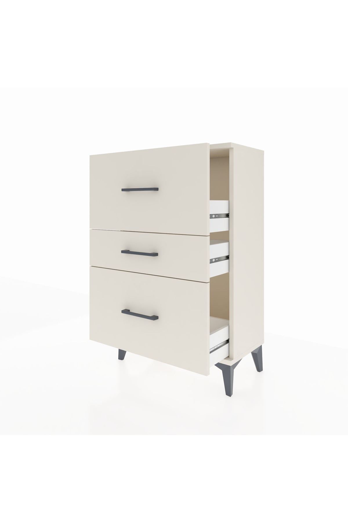 Arges Komodin 3 Çekmeceli 60x30x96 - S14M013V1A
