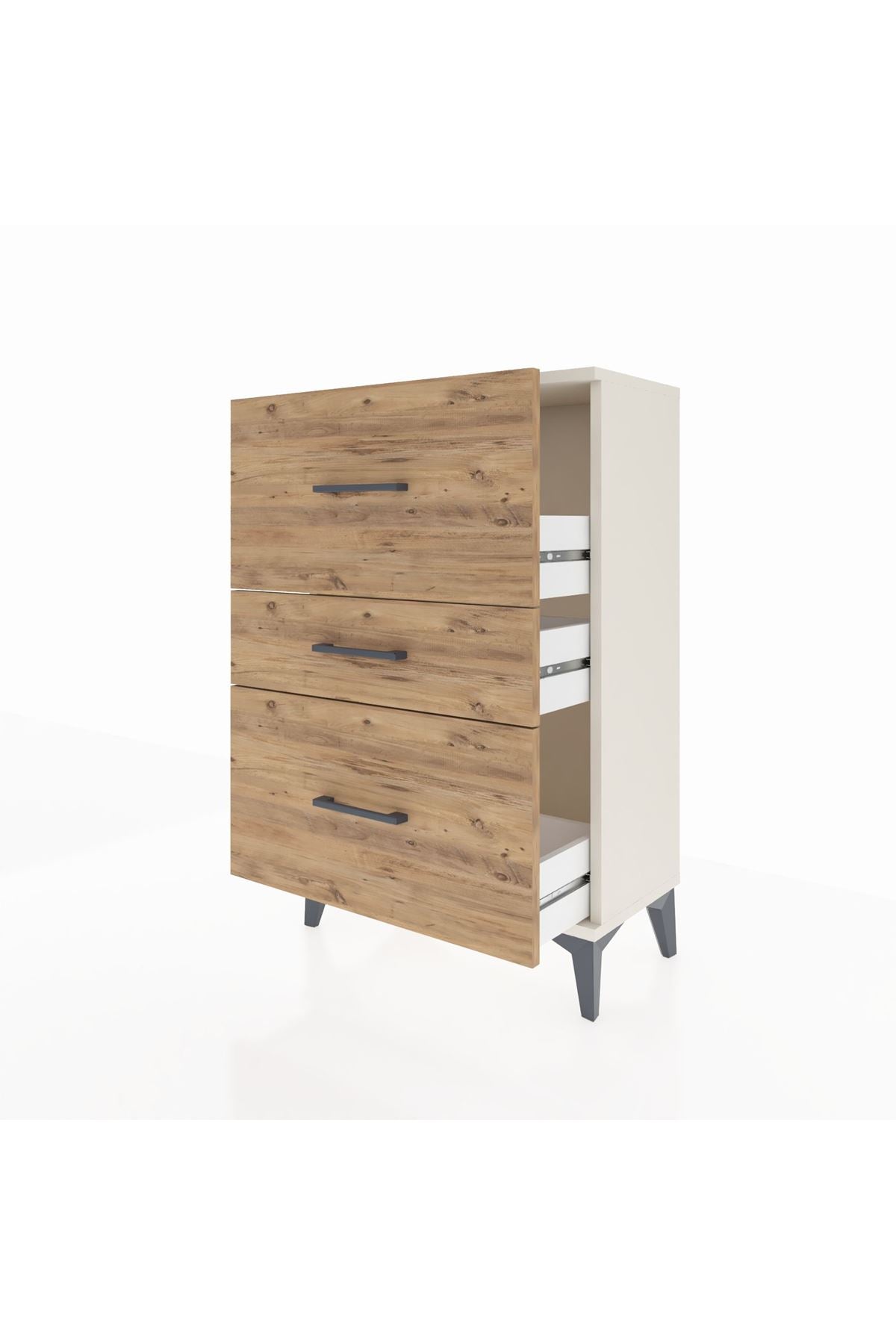Arges Komodin 3 Çekmeceli 60x30x96 - S14M013V3A