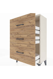 Arges Komodin 3 Çekmeceli 60x30x96 - S14M013V3A