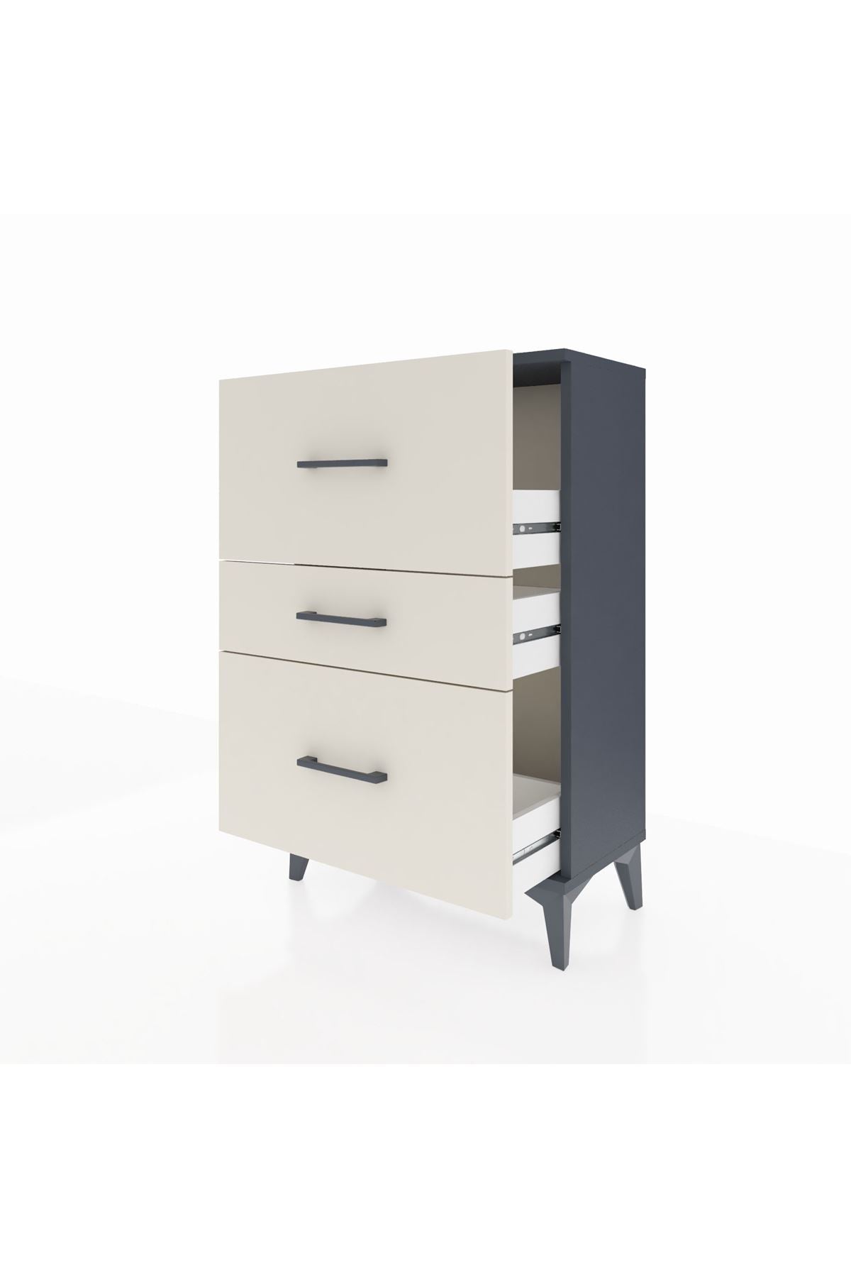 Arges Komodin 3 Çekmeceli 60x30x96 - S14M013V4A