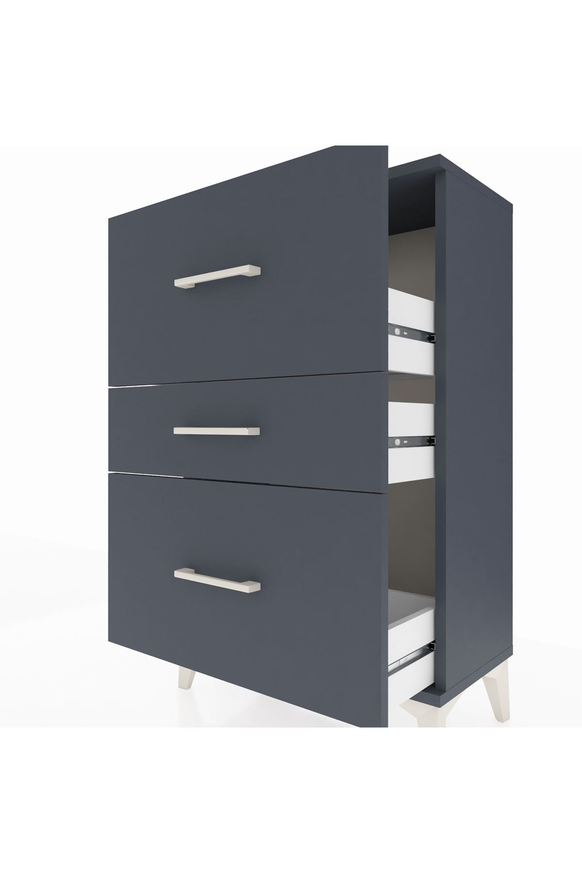 Arges Komodin 3 Çekmeceli 60x30x96 - S14M013V5A